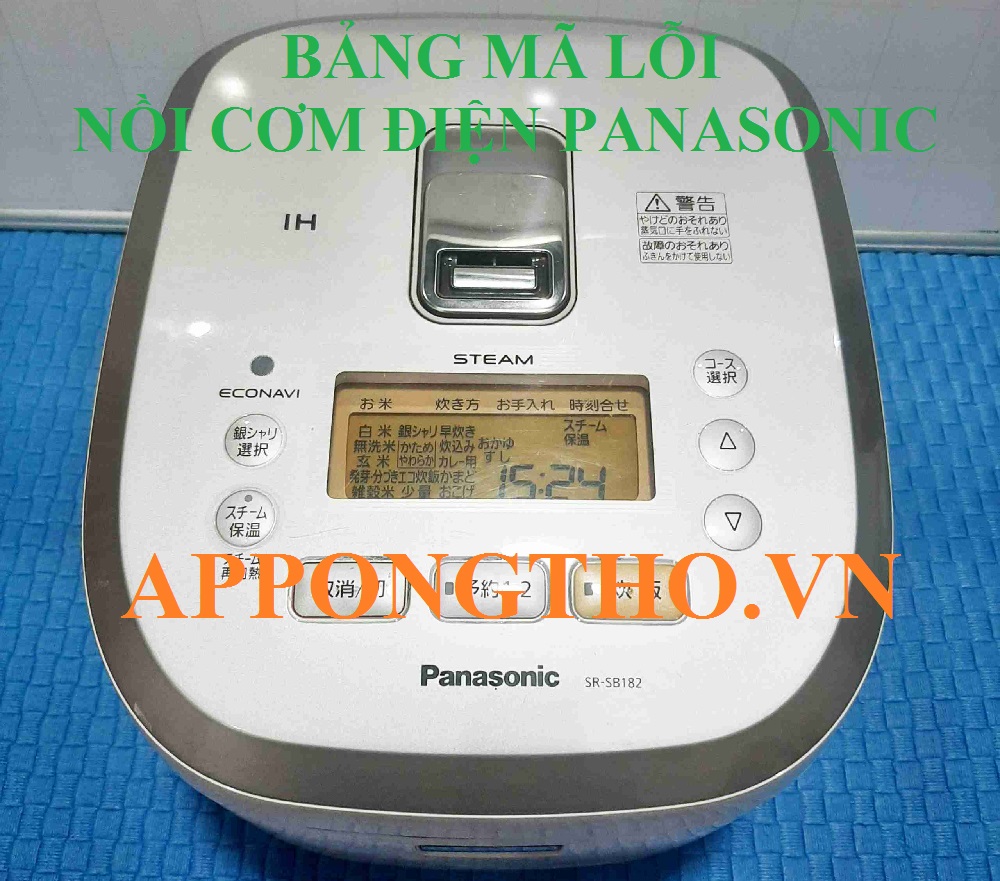 Nồi cơm panasonic báo lỗi u15