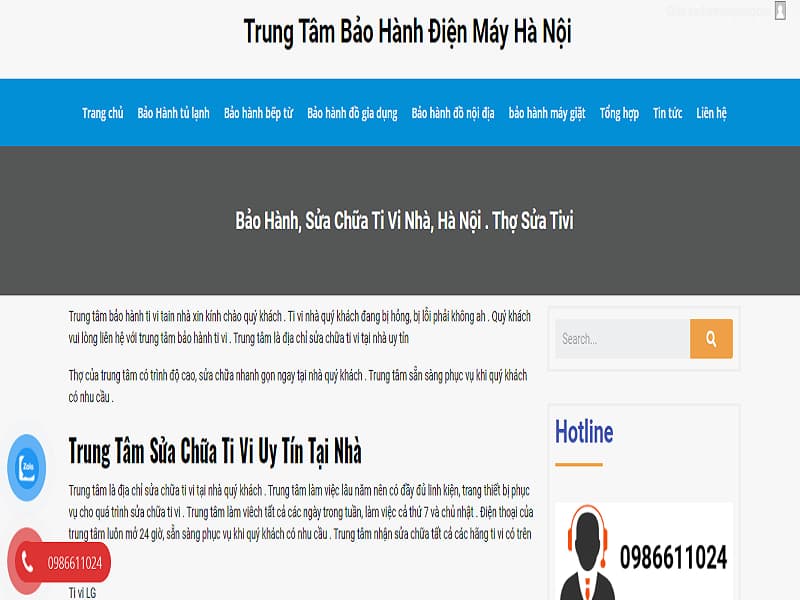 Sửa ti vi Hai Bà Trưng Sửa ti vi Hai Bà Trưng