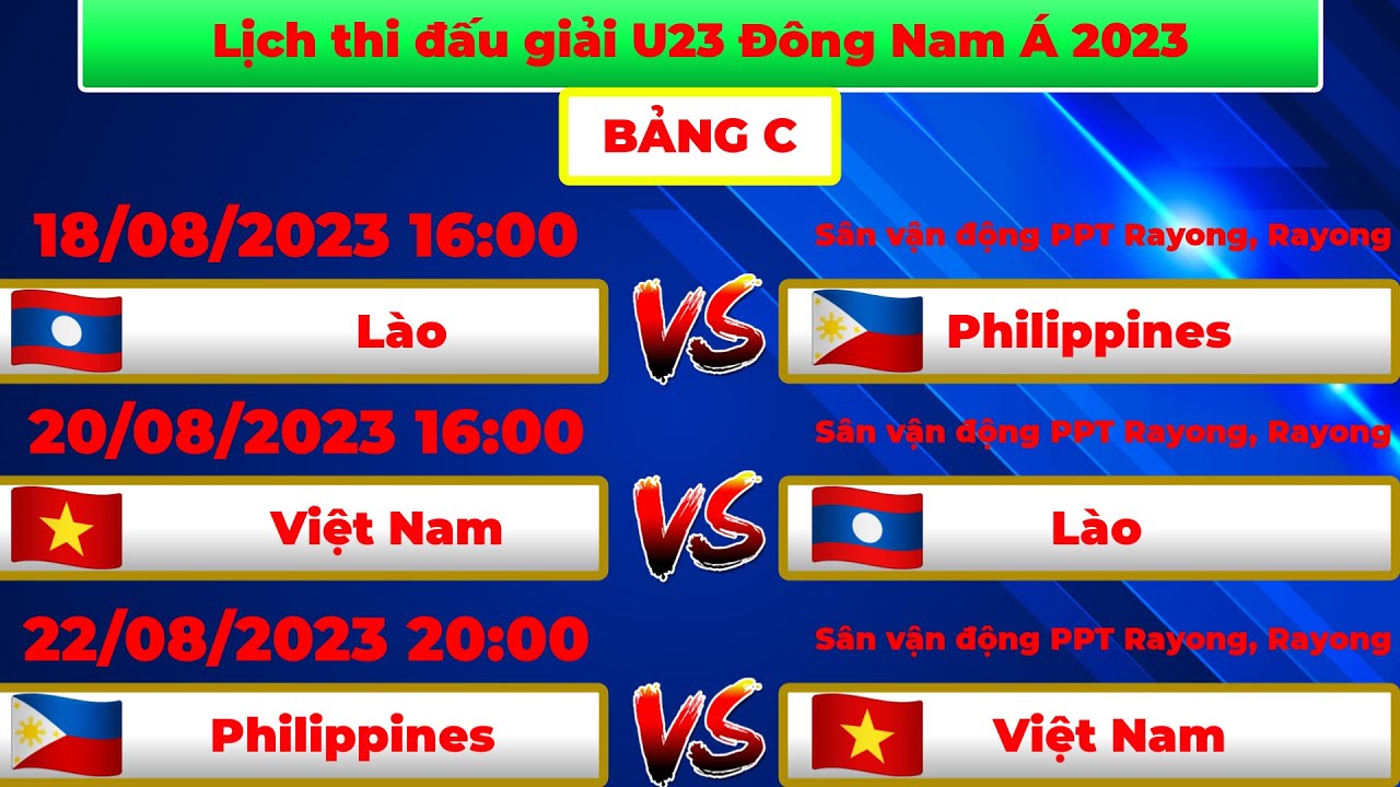 Lịch thi đấu U23 Việt Nam Các trận đấu sắp tới và những lưu ý quan trọng