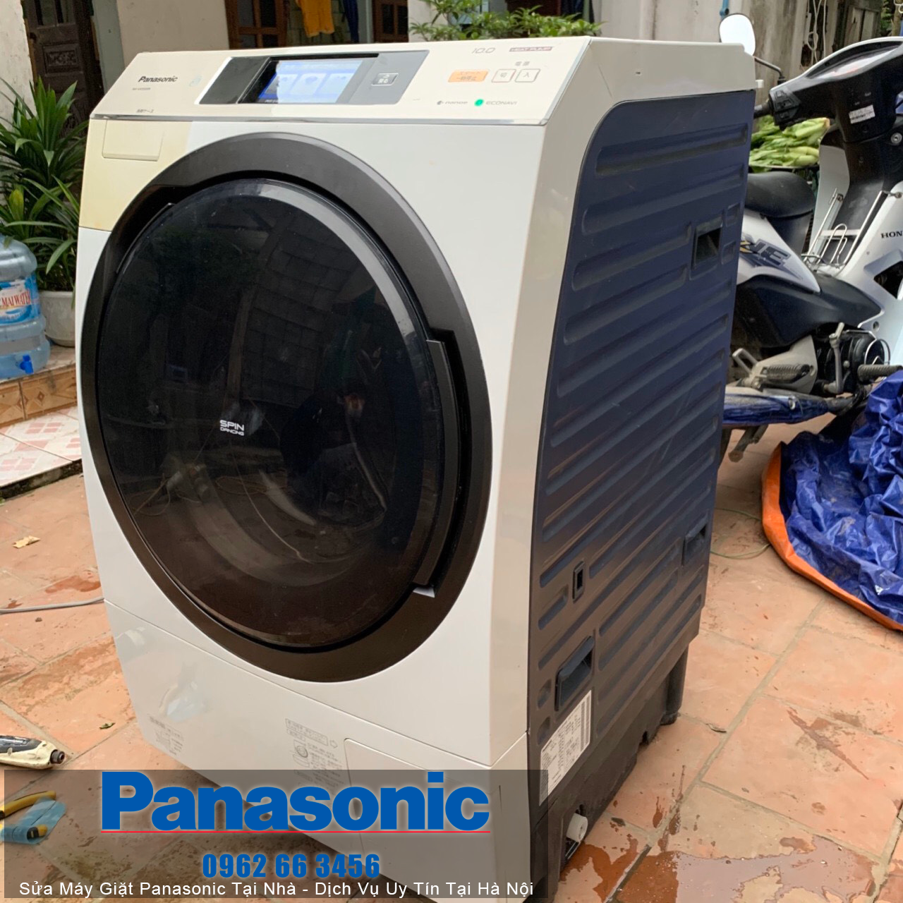 Sửa máy giặt Panasonic, National nội địa Nhật báo lỗi H93